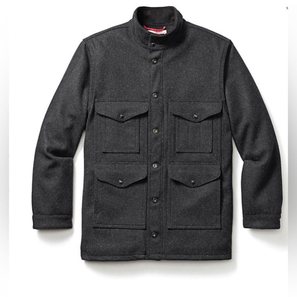 Filson Greenwood Wool Jacket Size Large in Charcoal discontinued